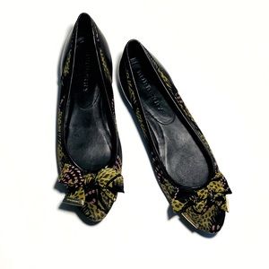 Burberry Flats with Gold Detailing